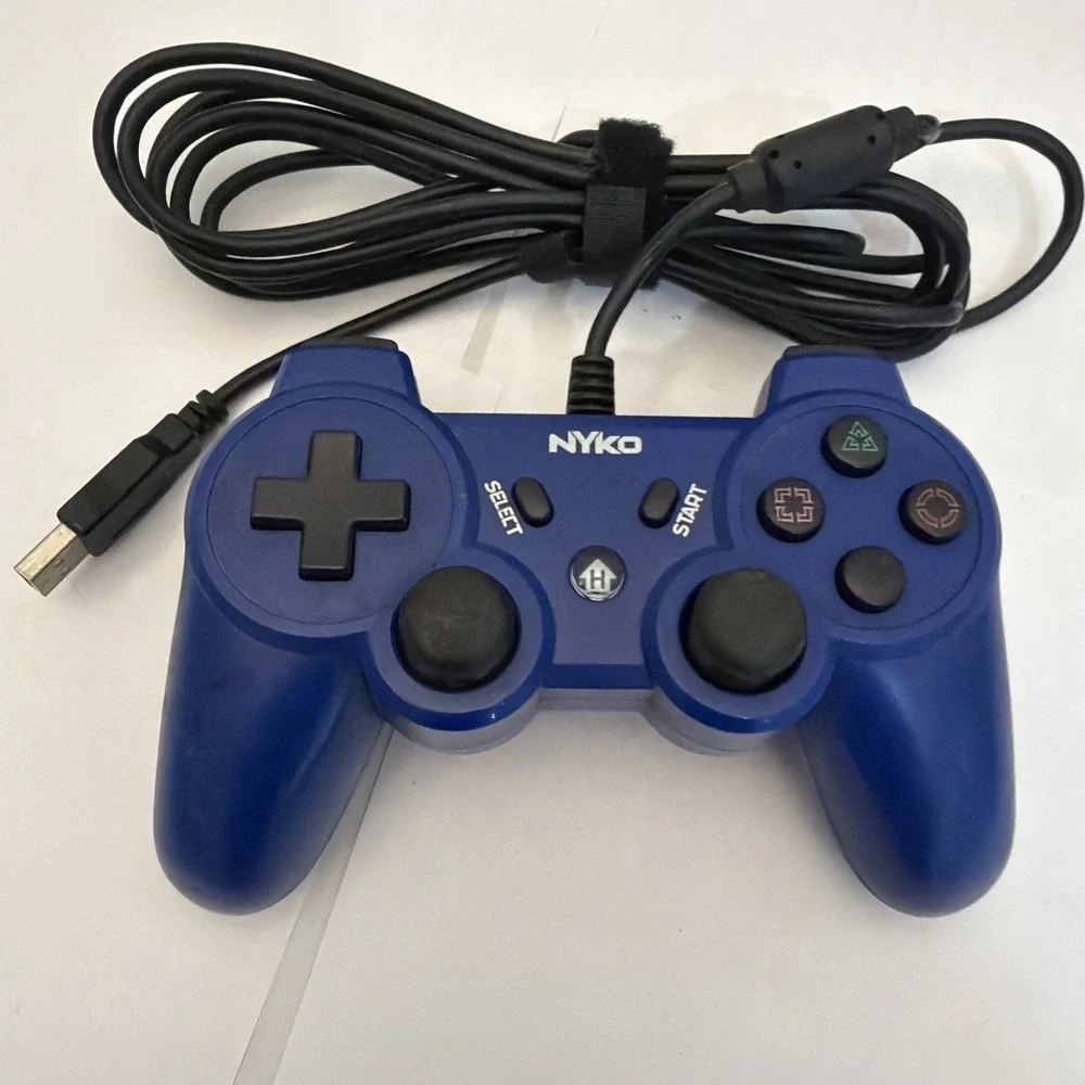 Lot (6) USB Wired Controllers PS3 Nyko Gigaware RadioShack Afterglow Untested